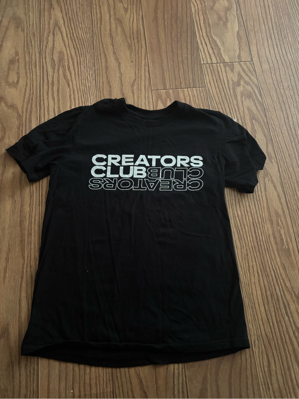 adidas Black Tee with White Creators Club Graphic